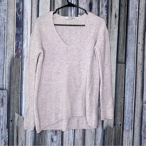 🔸BUNDLE ONLY🔸|EUC| MADEWELL 100% Wool Oversized V Neck Sweater - Picture 1 of 6